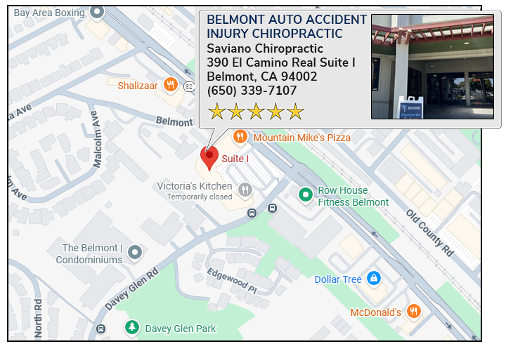 Belmont Auto Accident Injury Chiropractic on googlemap